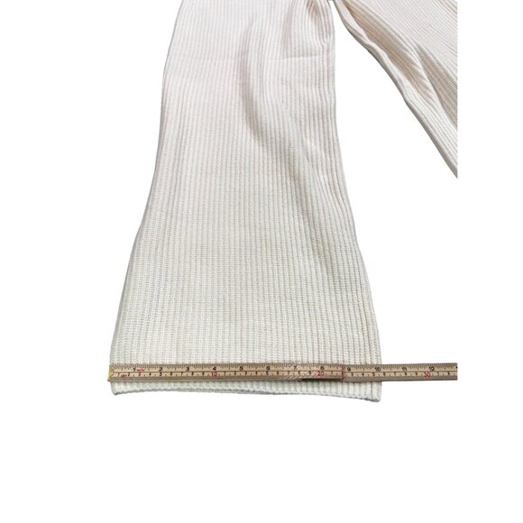 Gap Womens Ribbed Wide-Leg Knit Pants XSP Birch Cotton Blend - Picture 9 of 12